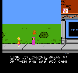 Simpsons, The - Bart vs. the Space Mutants (Europe) In game screenshot